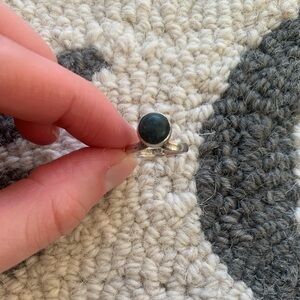 Handmade 925 Ring w/ Green Stone